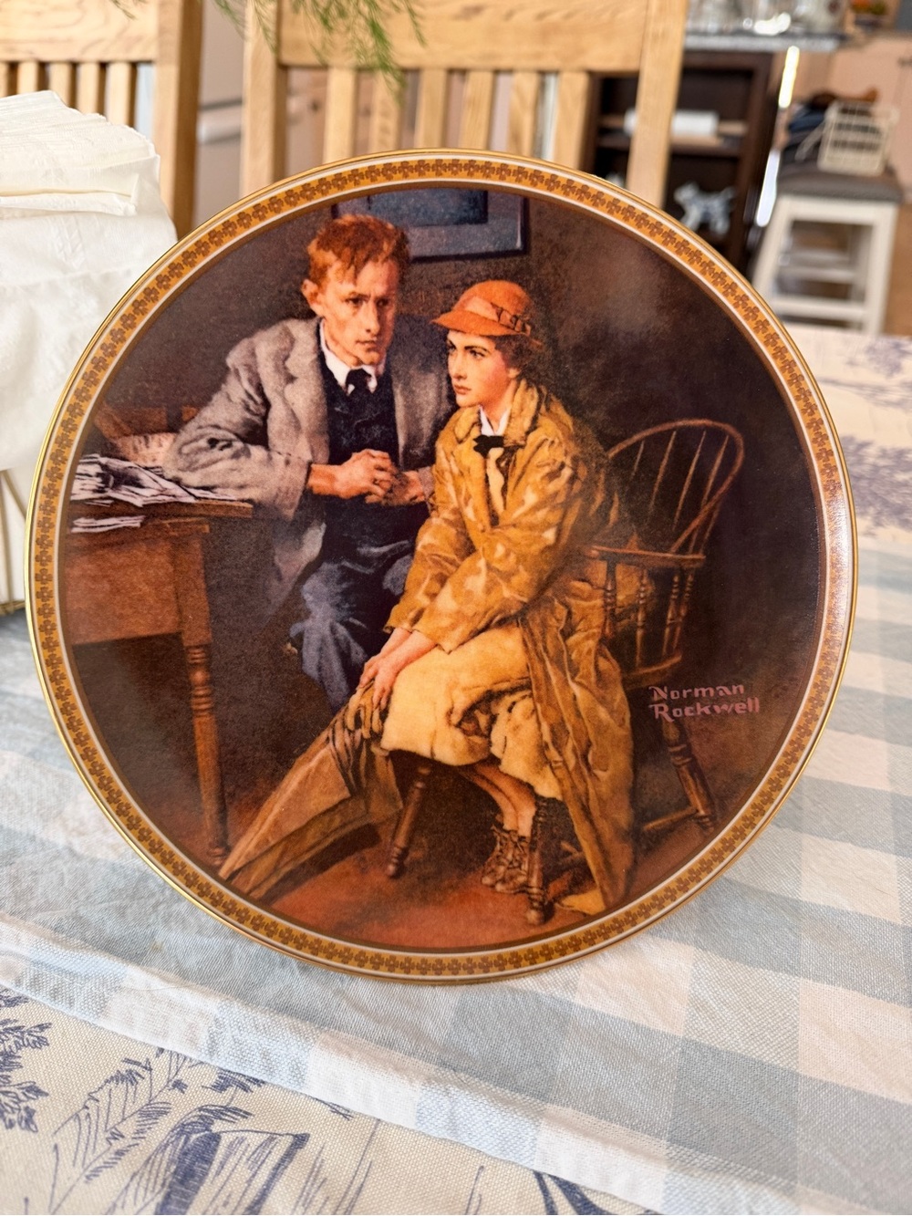 Norman Rockwell “Rediscovered Women” Decorative Collectible Plates - Set of 6
